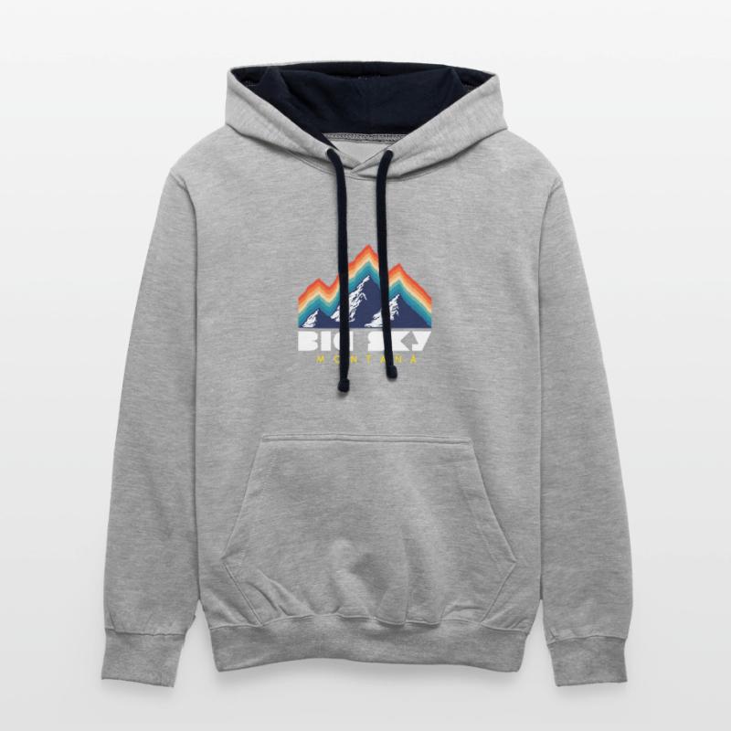 Big Sky Montana Usa Ski Resort 1980S Retro