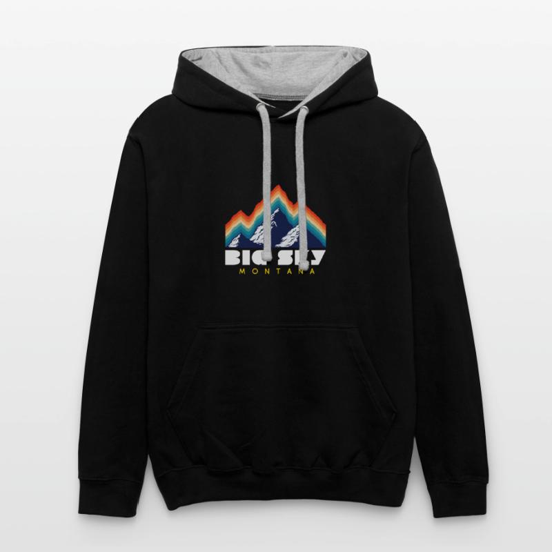 Big Sky Montana Usa Ski Resort 1980S Retro