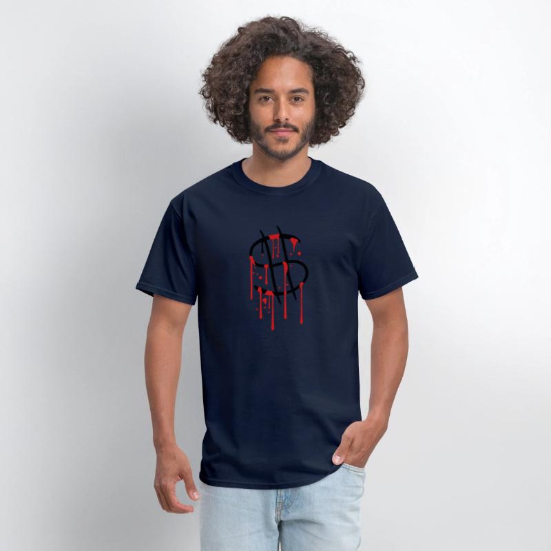 blood drops graffiti wet spray dollar symbol sign