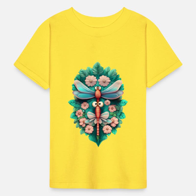 Botanical Daisy Dragonflies