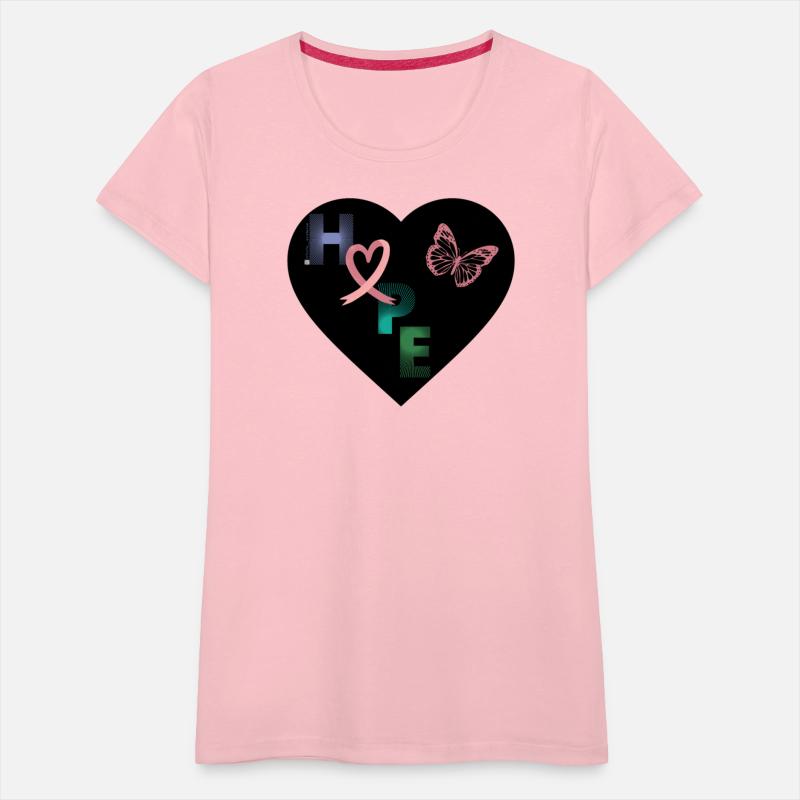 Breast Cancer Hope and Butterfly Heart