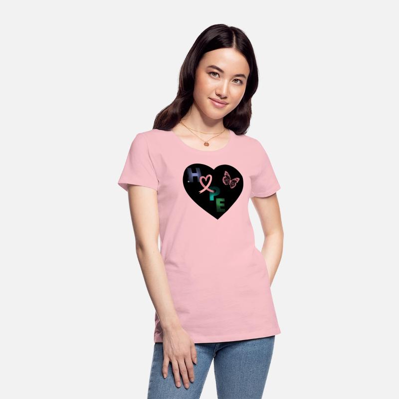 Breast Cancer Hope and Butterfly Heart