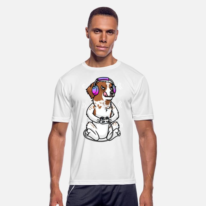 Brittany Spaniel Dog Video Game Gamer Gaming