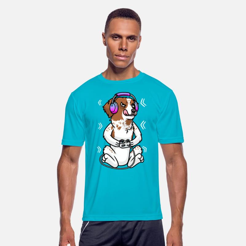 Brittany Spaniel Dog Video Game Gamer Gaming