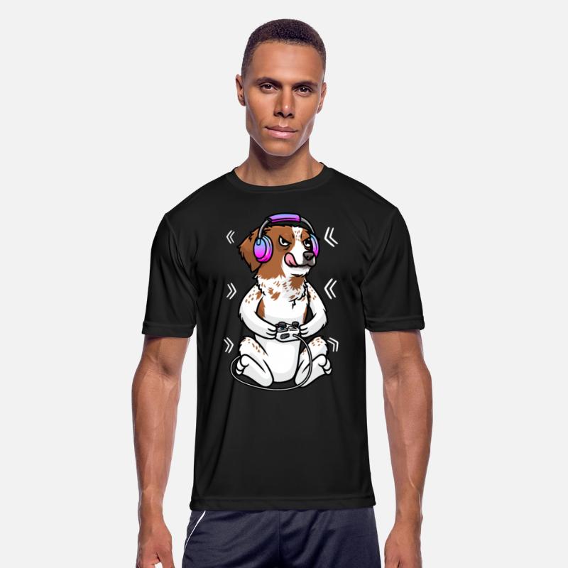 Brittany Spaniel Dog Video Game Gamer Gaming