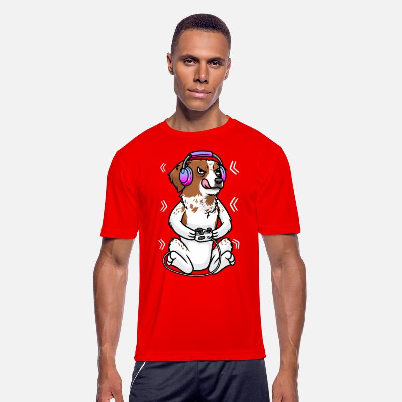 Brittany Spaniel Dog Video Game Gamer Gaming