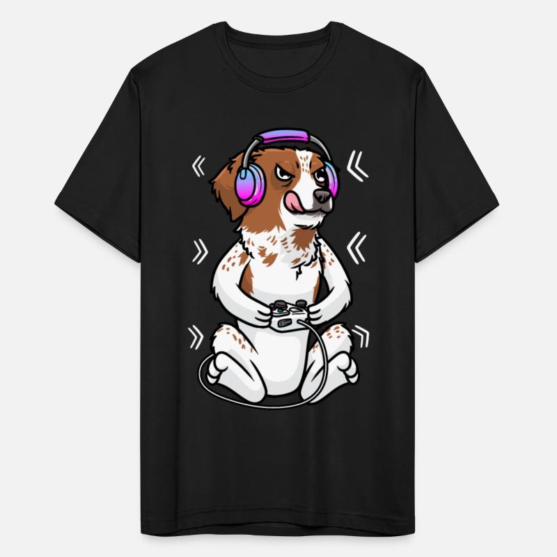 Brittany Spaniel Dog Video Game Gamer Gaming