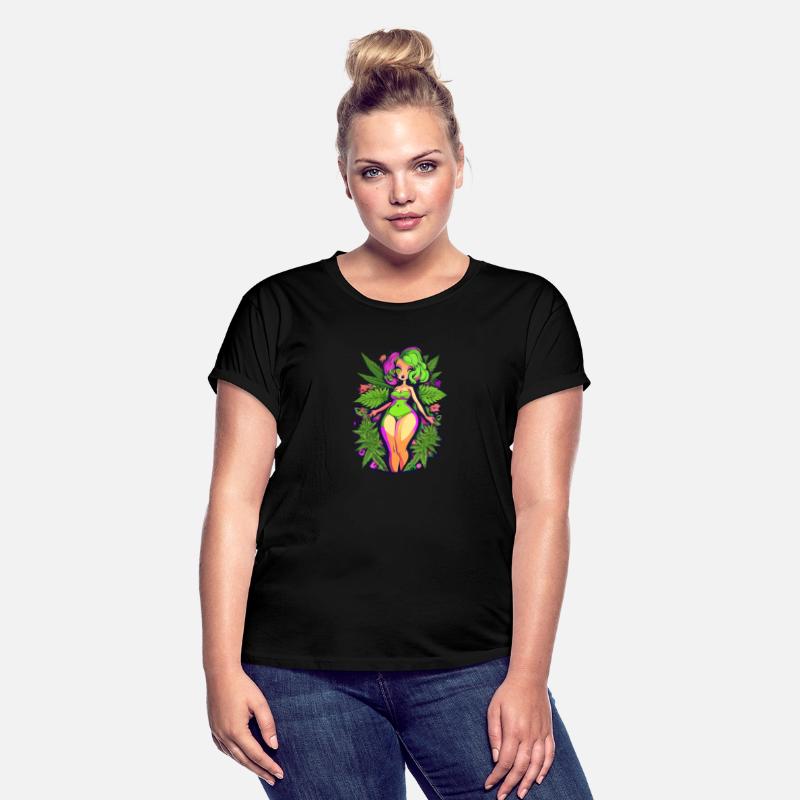 Bud Goddess Marijuana Babe Cartoon