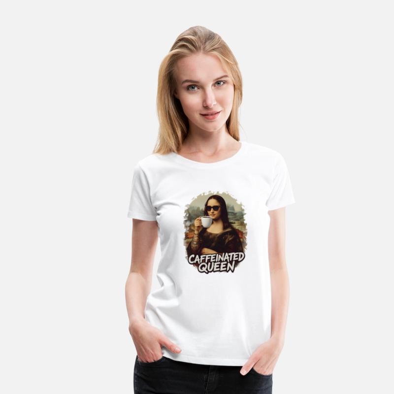 Caffeinated Queen – Modern Mona Lisa Coffee Art