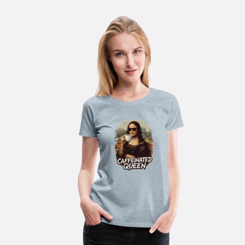 Caffeinated Queen – Modern Mona Lisa Coffee Art