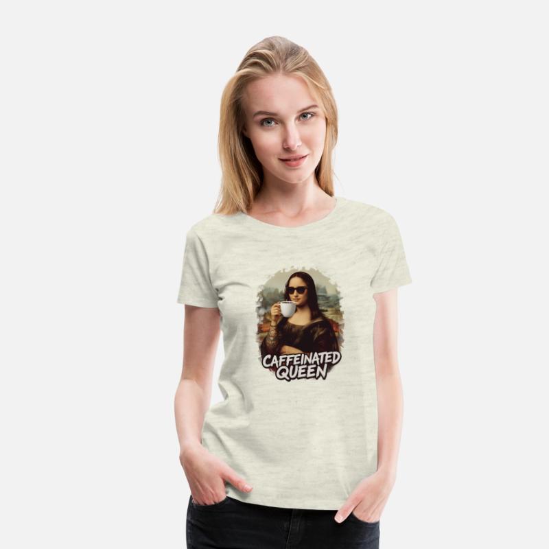 Caffeinated Queen – Modern Mona Lisa Coffee Art