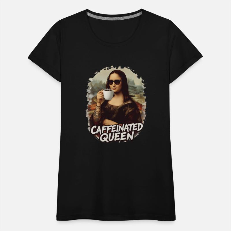 Caffeinated Queen – Modern Mona Lisa Coffee Art