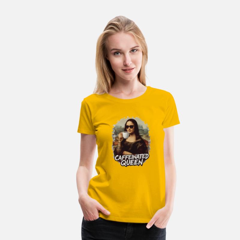 Caffeinated Queen – Modern Mona Lisa Coffee Art