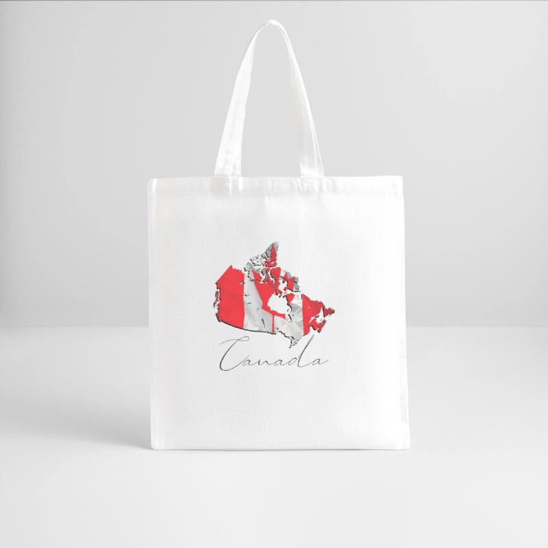 Canada Flag in Canada Map EN