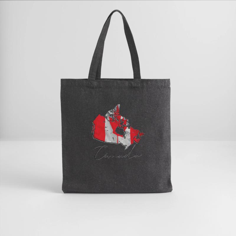 Canada Flag in Canada Map EN