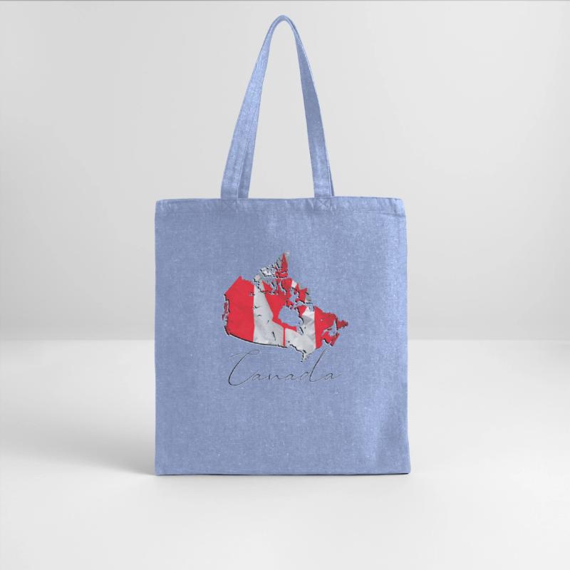 Canada Flag in Canada Map EN