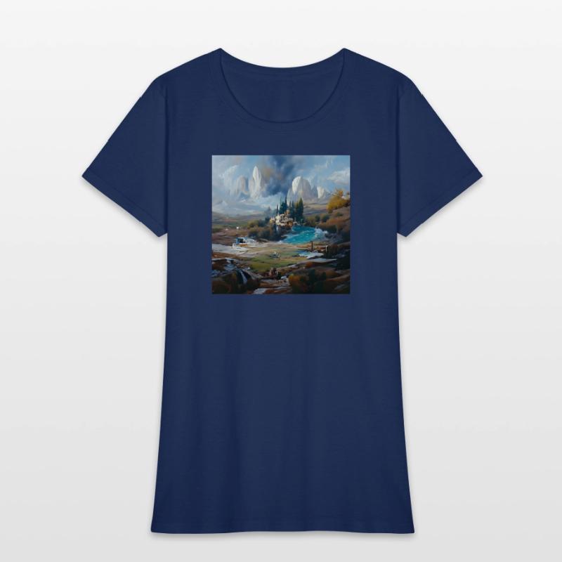 Castle Ruins, Rushing Water in a Strange Land