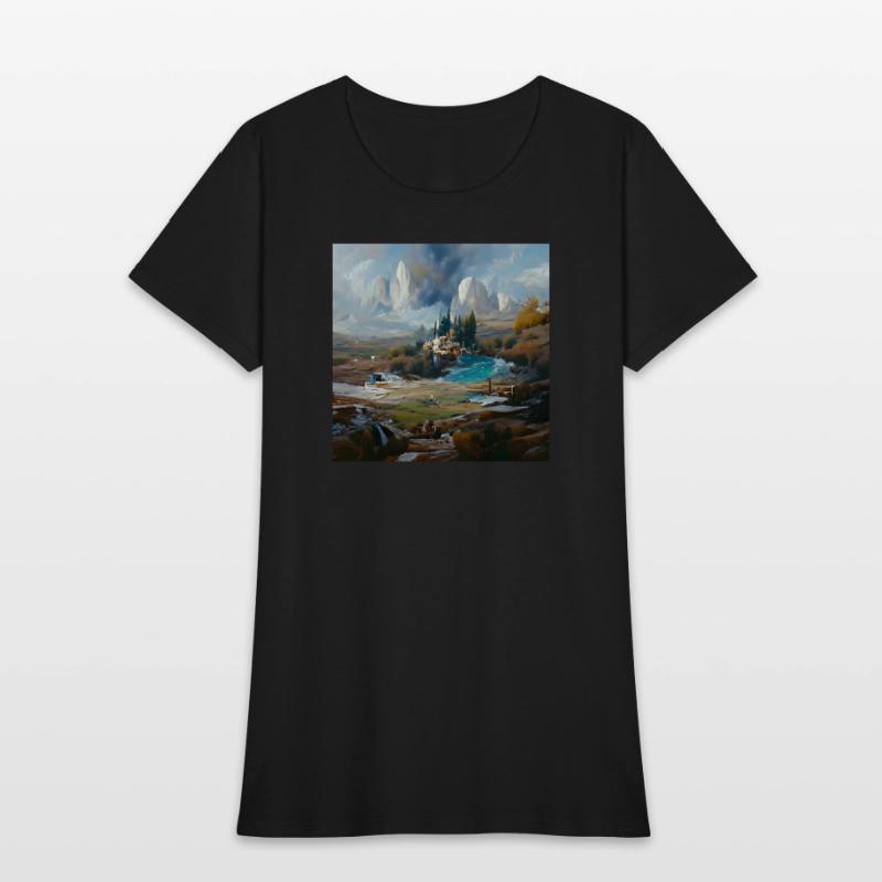 Castle Ruins, Rushing Water in a Strange Land