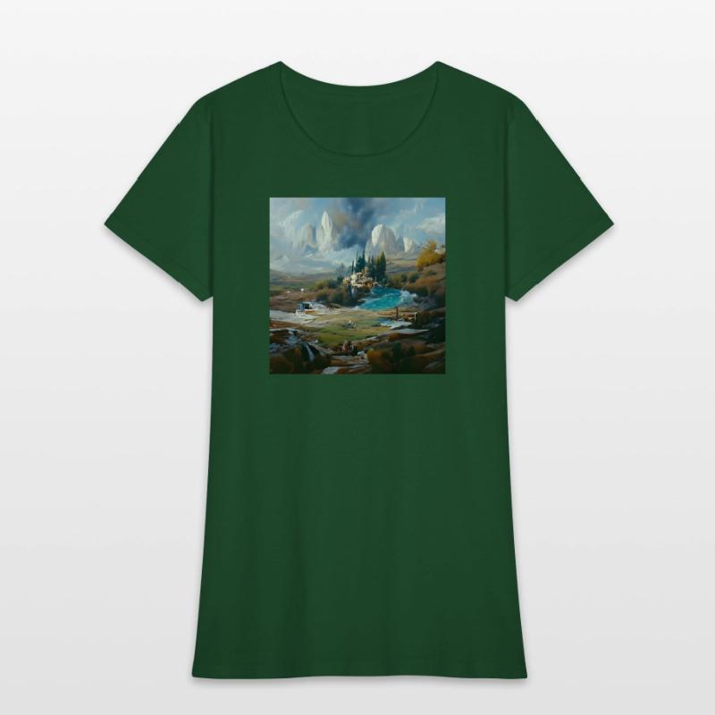 Castle Ruins, Rushing Water in a Strange Land