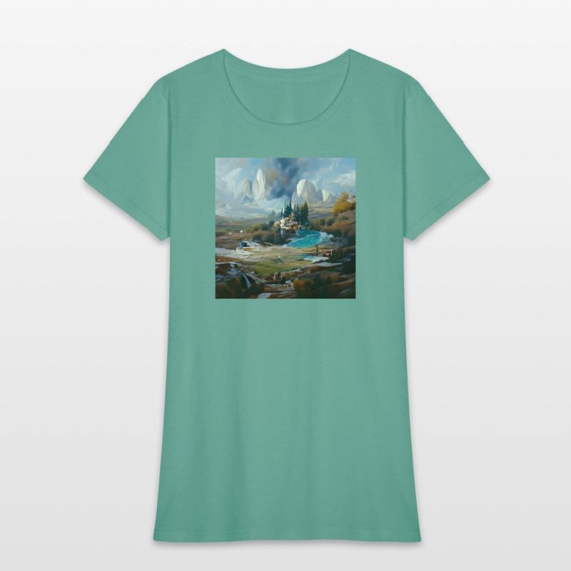 Castle Ruins, Rushing Water in a Strange Land