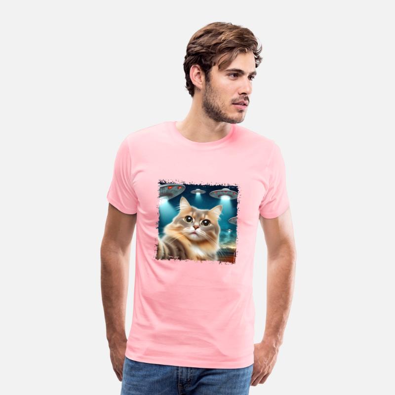 Cat taking a UFO selfie