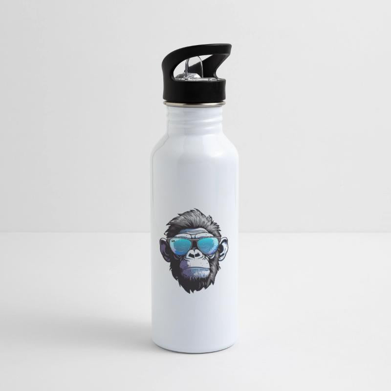 Chic Chimp: Elegance in Blue Shades