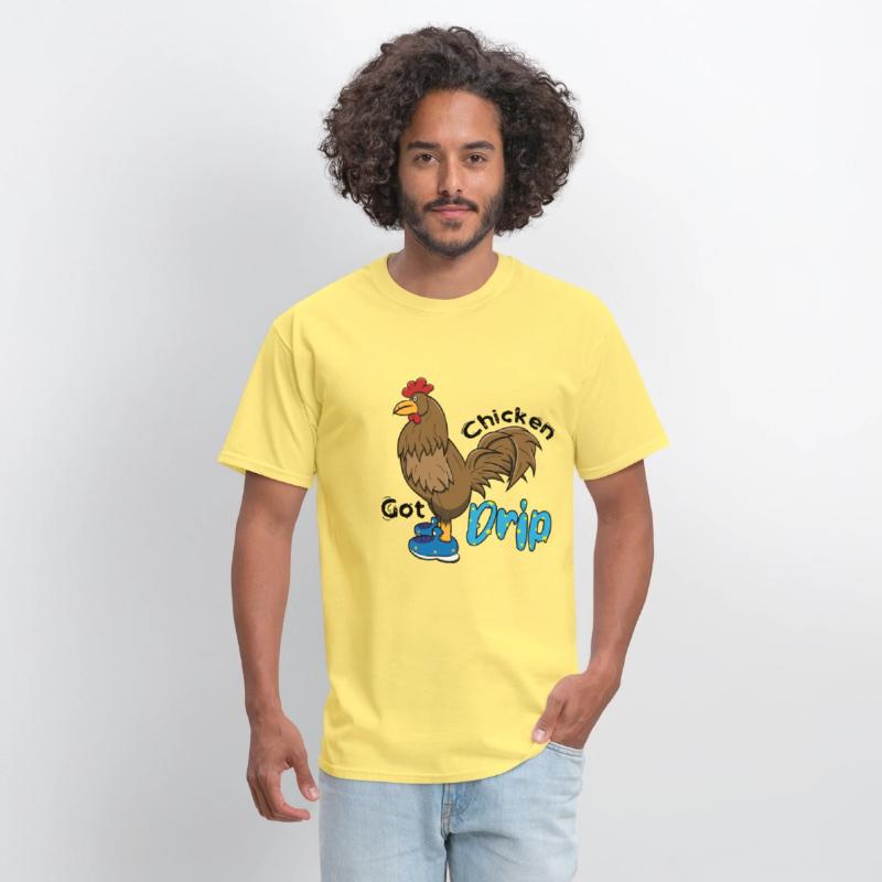 Chicken With Shoes Brown Blue DRIP
