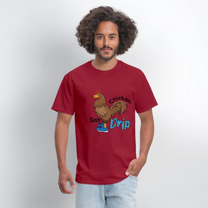 Chicken With Shoes Brown Blue DRIP