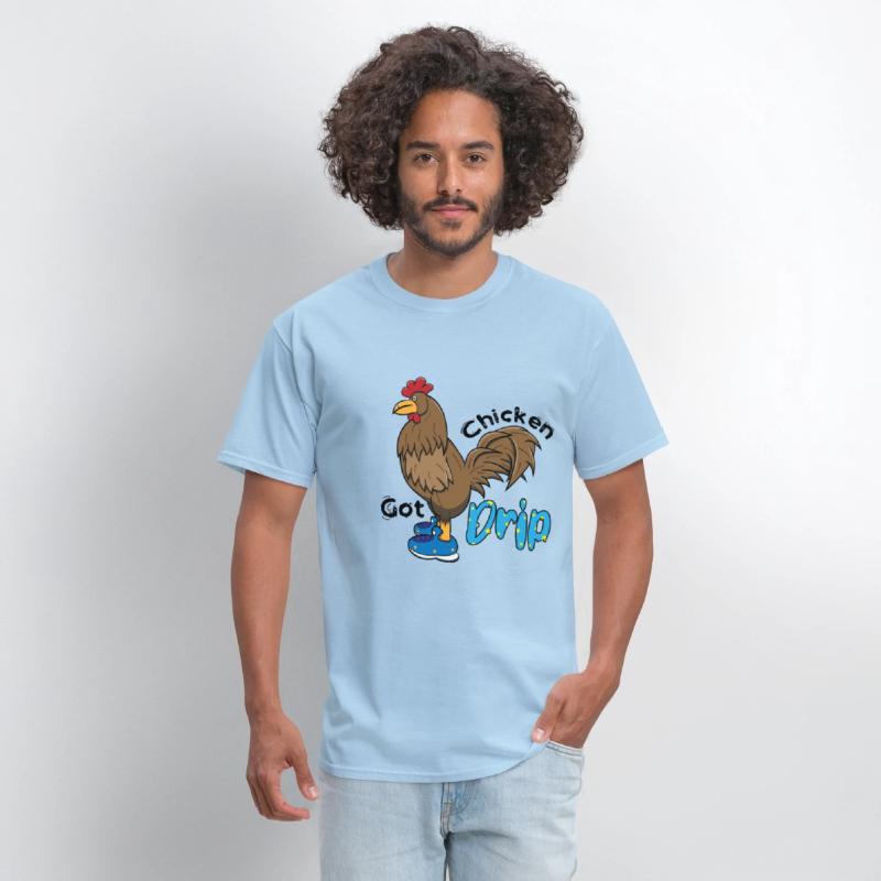 Chicken With Shoes Brown Blue DRIP
