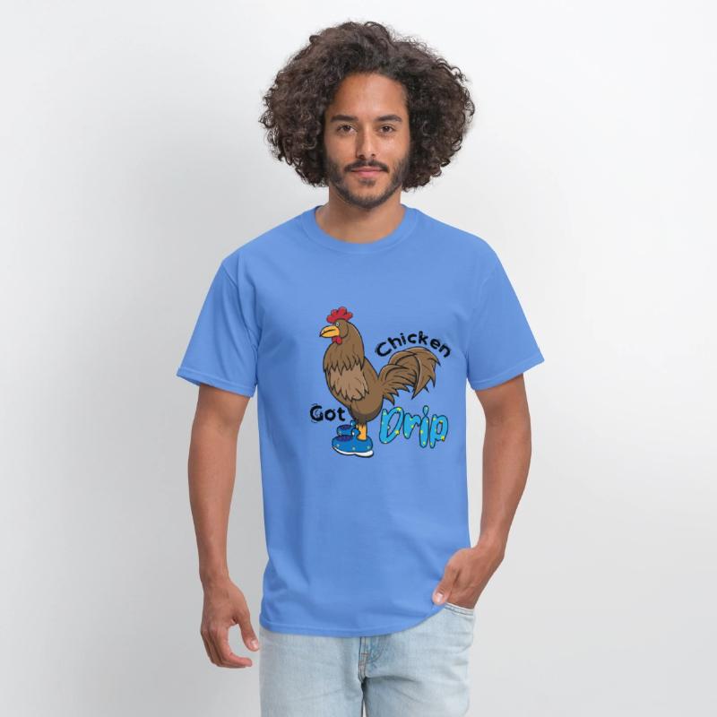 Chicken With Shoes Brown Blue DRIP