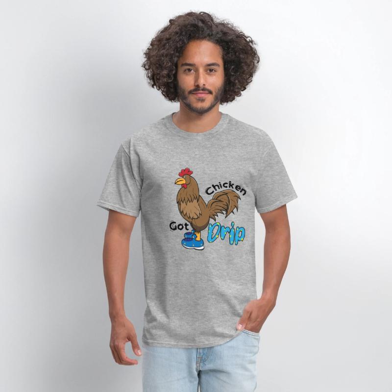 Chicken With Shoes Brown Blue DRIP