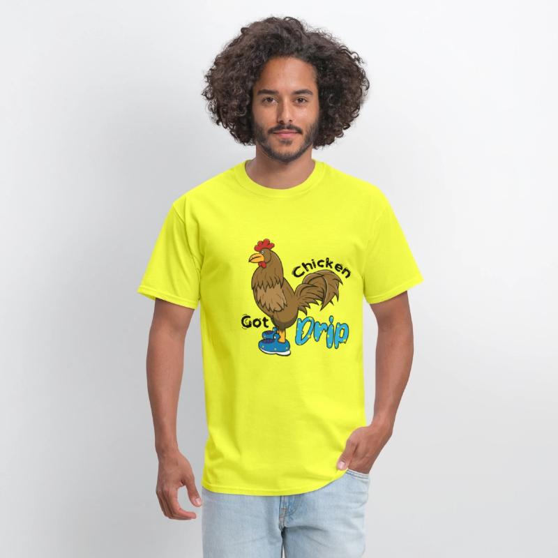 Chicken With Shoes Brown Blue DRIP