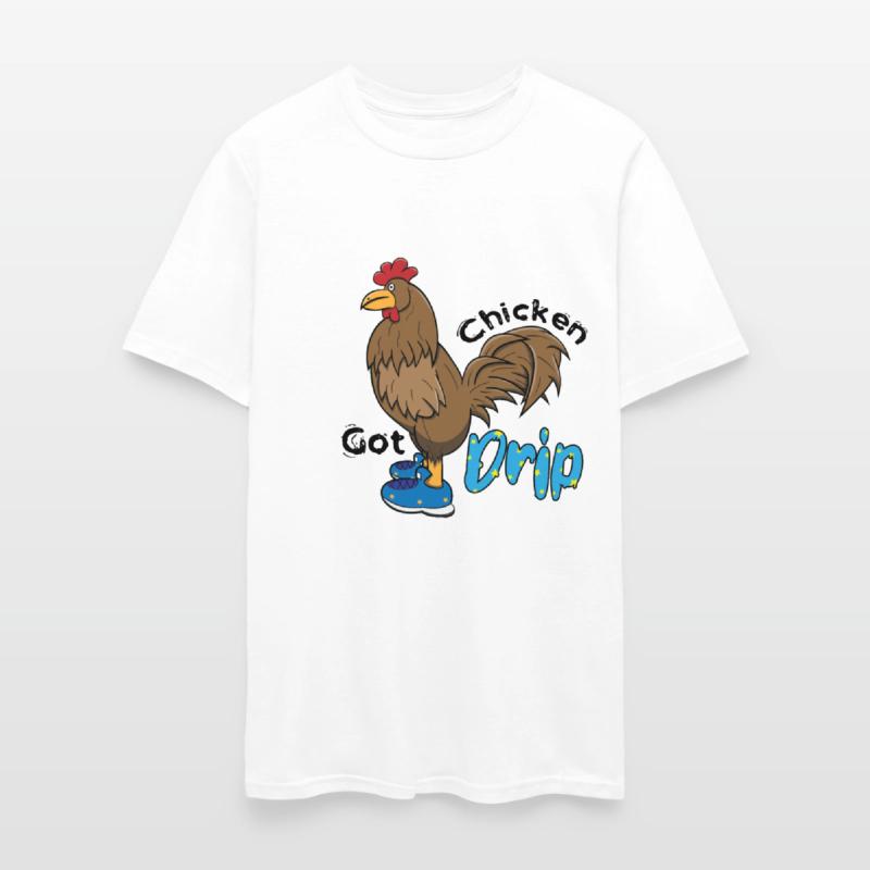 Chicken With Shoes Brown Blue DRIP