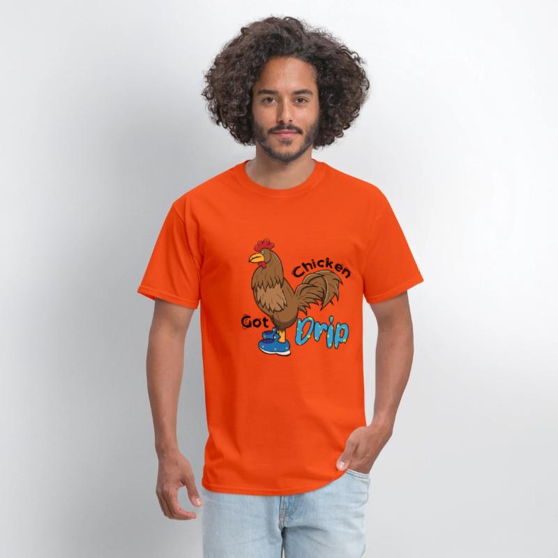 Chicken With Shoes Brown Blue DRIP