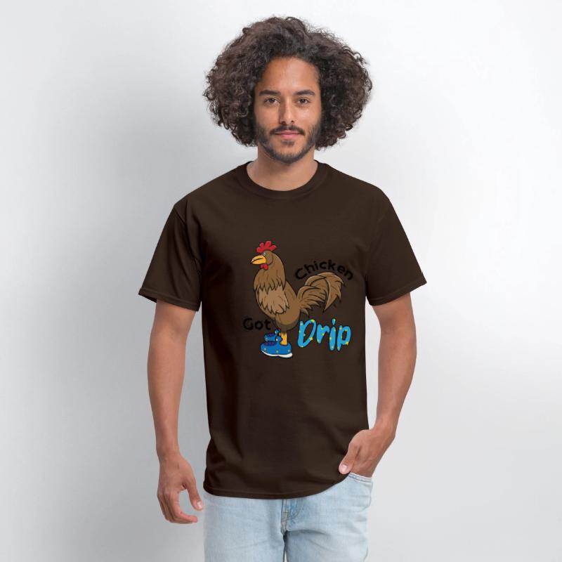 Chicken With Shoes Brown Blue DRIP