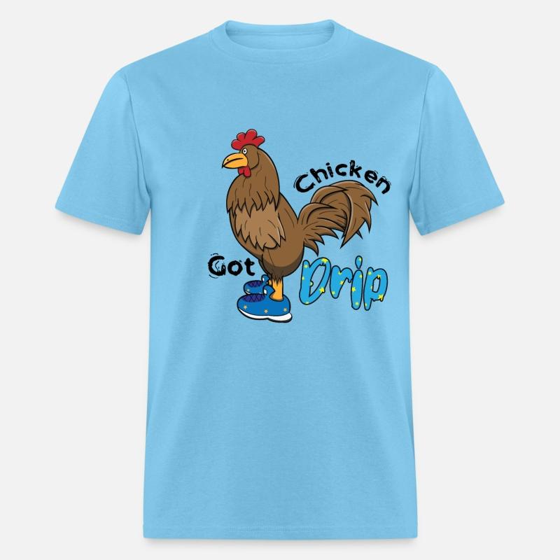 Chicken With Shoes Brown Blue DRIP