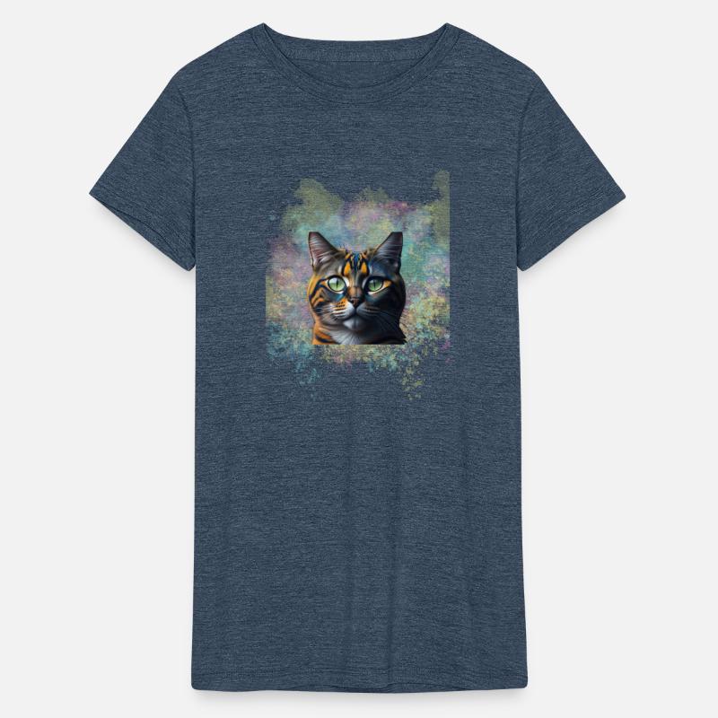 Colorful Cat Art Design