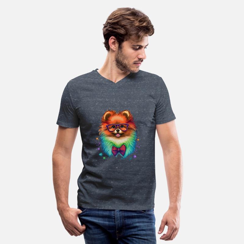 Colorful Kawaii Pomeranian Hipster