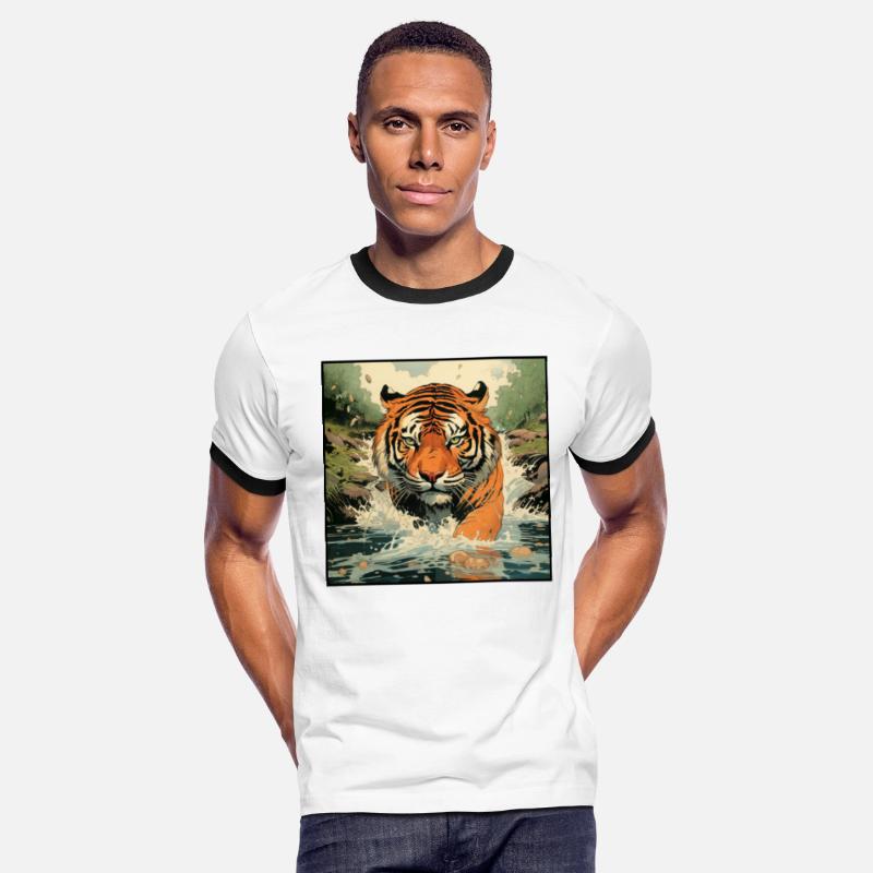 Colorful Tiger Cartoon Vintage Bengals