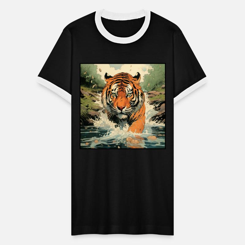 Colorful Tiger Cartoon Vintage Bengals