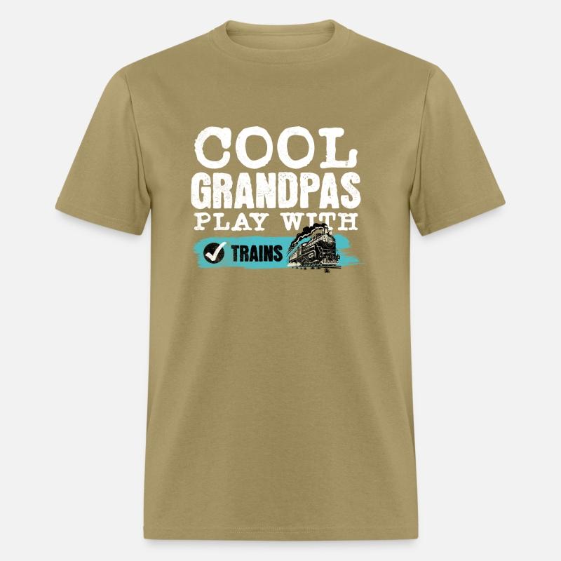 Cool Grandpas Play With Trains Locomotive Train