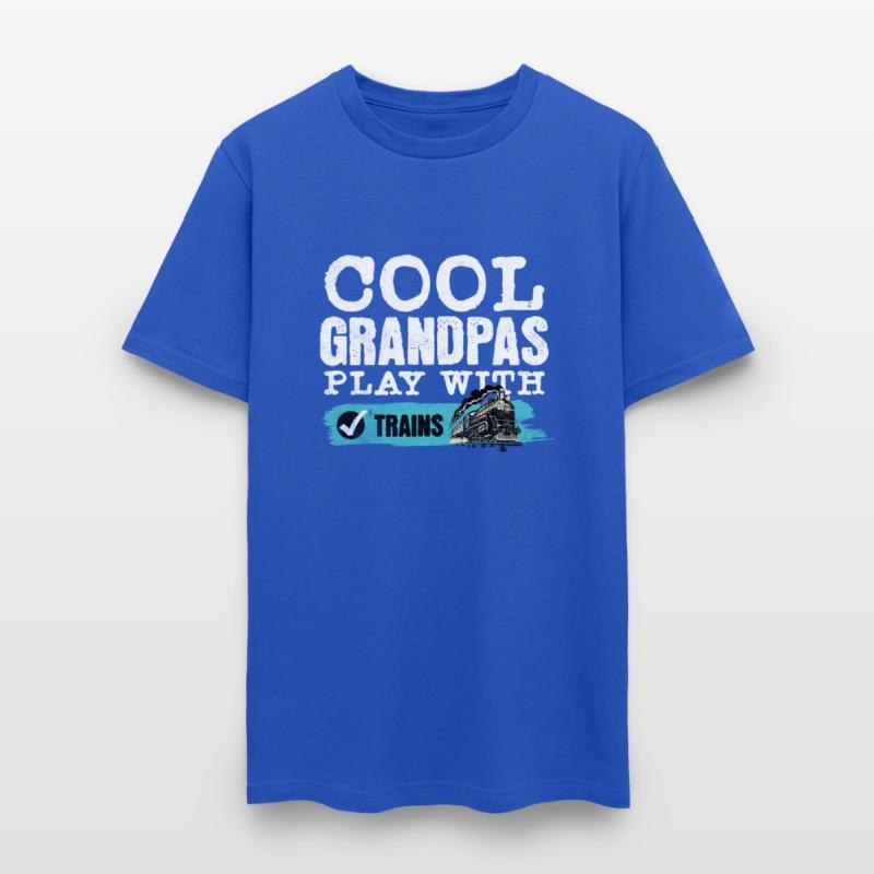 Cool Grandpas Play With Trains Locomotive Train