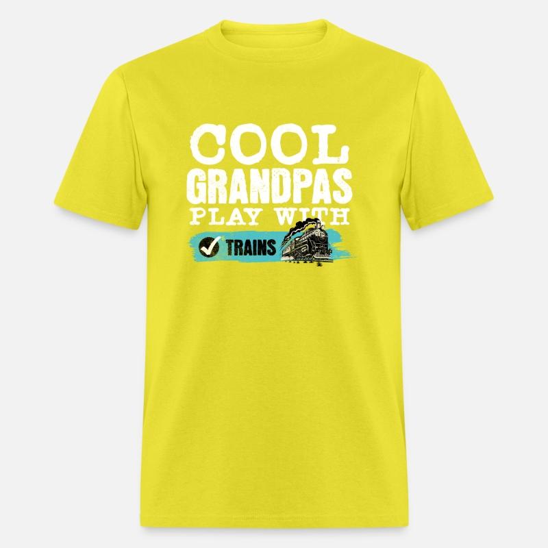 Cool Grandpas Play With Trains Locomotive Train