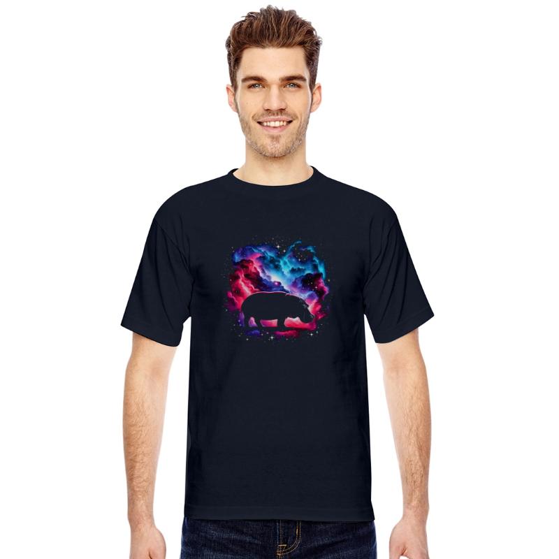 Cool Hippopotamus Galaxy Space Art