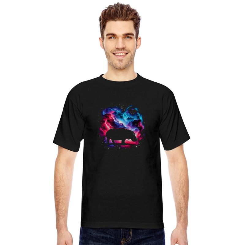 Cool Hippopotamus Galaxy Space Art