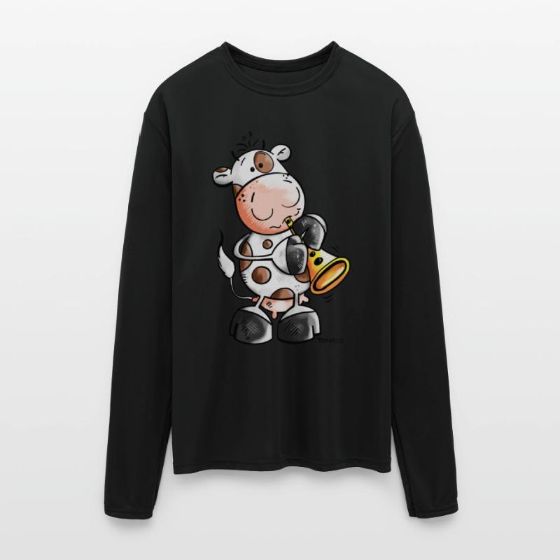 Cow playing trumpet - Music - Cartoon - Gift
