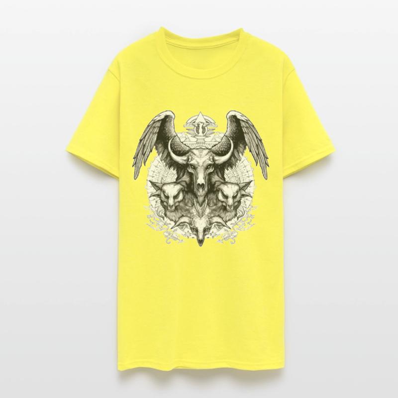 Creepy Demon Skull Occult Horror Gothic Wicca