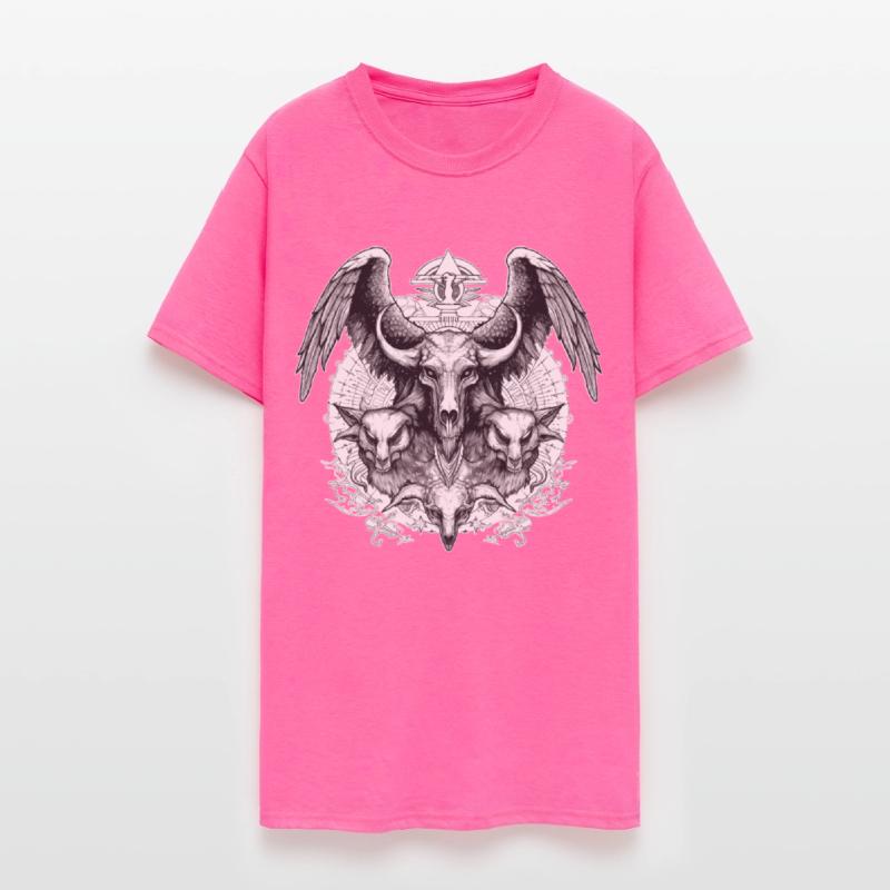 Creepy Demon Skull Occult Horror Gothic Wicca