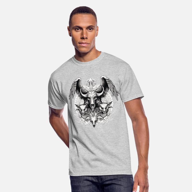 Creepy Demon Skull Occult Horror Gothic Wicca