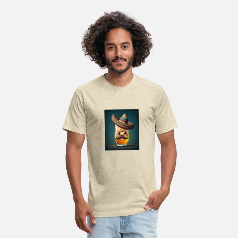 Cute Beer With Mexican Costume Kawaii Glass Of